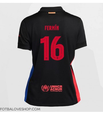 Barcelona Fermin Lopez #16 Dámské Venkovní Dres 2024-25 Krátký Rukáv